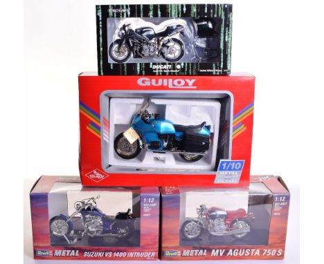 Minichamps  Ducati 996 Motorcycle From Matrix Reloaded, 1:12 Scale, Revell 08873 MV Agusta 750S, 08877 Suzuki Vs 1400 Intrude