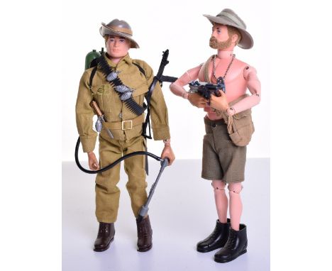 Palitoy vintage Action Man  Soldiers of the World Australian Jungle Fighter, bush hat, shirt, trousers, belt, boots, ammuniti