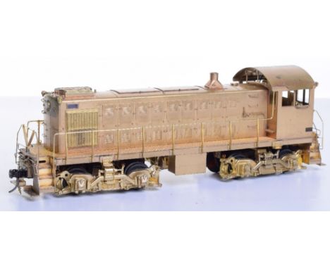 KMT Alco, brass 0 gauge American Locomotive Co. 600 HP. Diesel Switcher S-1, by Custom NJ Brass Japan, unpainted, original bo