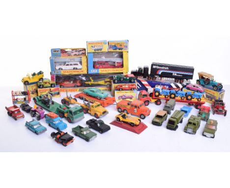 Matchbox Toys, Superfast 13B Baja Buggy, 68A Porsche 910, both good boxes good, K-15 Merryweather fire engine, good box good,