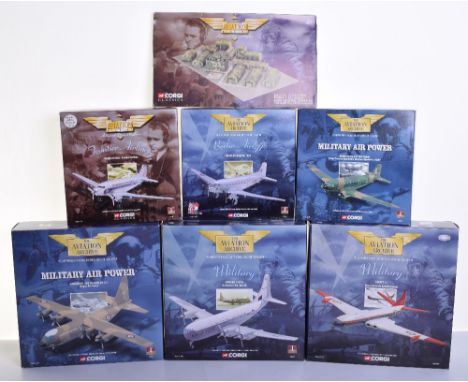 Corgi The Aviation Archive Diecast Aircraft Scale Models, all 1:144 scale,AA31401 Comet4, 47105 Douglas DC3, 47111 Douglas Da