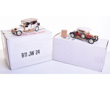 Two Franklin Mint Rolls Royce Precision Models,1910 Rolls Royce Balloon Roadster (B11XN60) 1:24 scale in original polystyrene