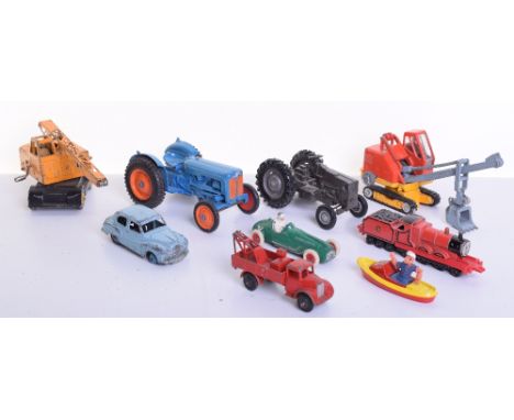 Small Quantity of Miscellaneous Diecast Toys, including Crescent Toys Tractor, Britain’s Tractor, Corgi Toys Priestman shovel