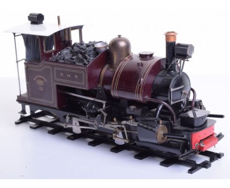 A fine 0 Gauge (16mm scale) model of a Darjeeling Himalayan Railway 0-4-0 narrow gauge locomotive Kurseong No.43, with twin e