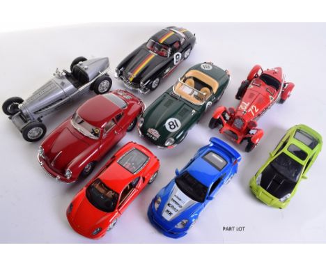 Forty Two Burago/Revel/Maisto 1/18-1/24 Scale models, all in near mint to mint condition  (42 items)