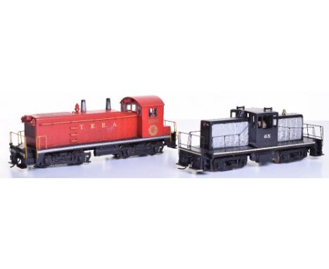 All-Nation Line Inc, brass 0 gauge American Diesel Switcher No.41, finished in red T.R.R.A livery, original box, together wit