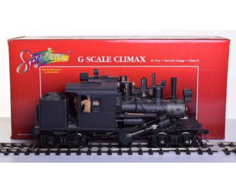 Bachmann item No.81181 G Scale 25-ton class B Climax, narrow gauge, Pardee &amp; Curtin style in original box with inner pack