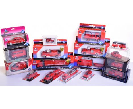 Solido Fire Appliance Models,3122 Mercdes Pompier with Dingy,2134 Mercdes Unimog,3126 ACMAT, 3125 ACMAT, 3516 Mercdes Simulte