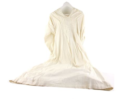 Victorian and later cotton whites including two underskirts with pleating and lace trim, a blouse with embroidered fronts, tw