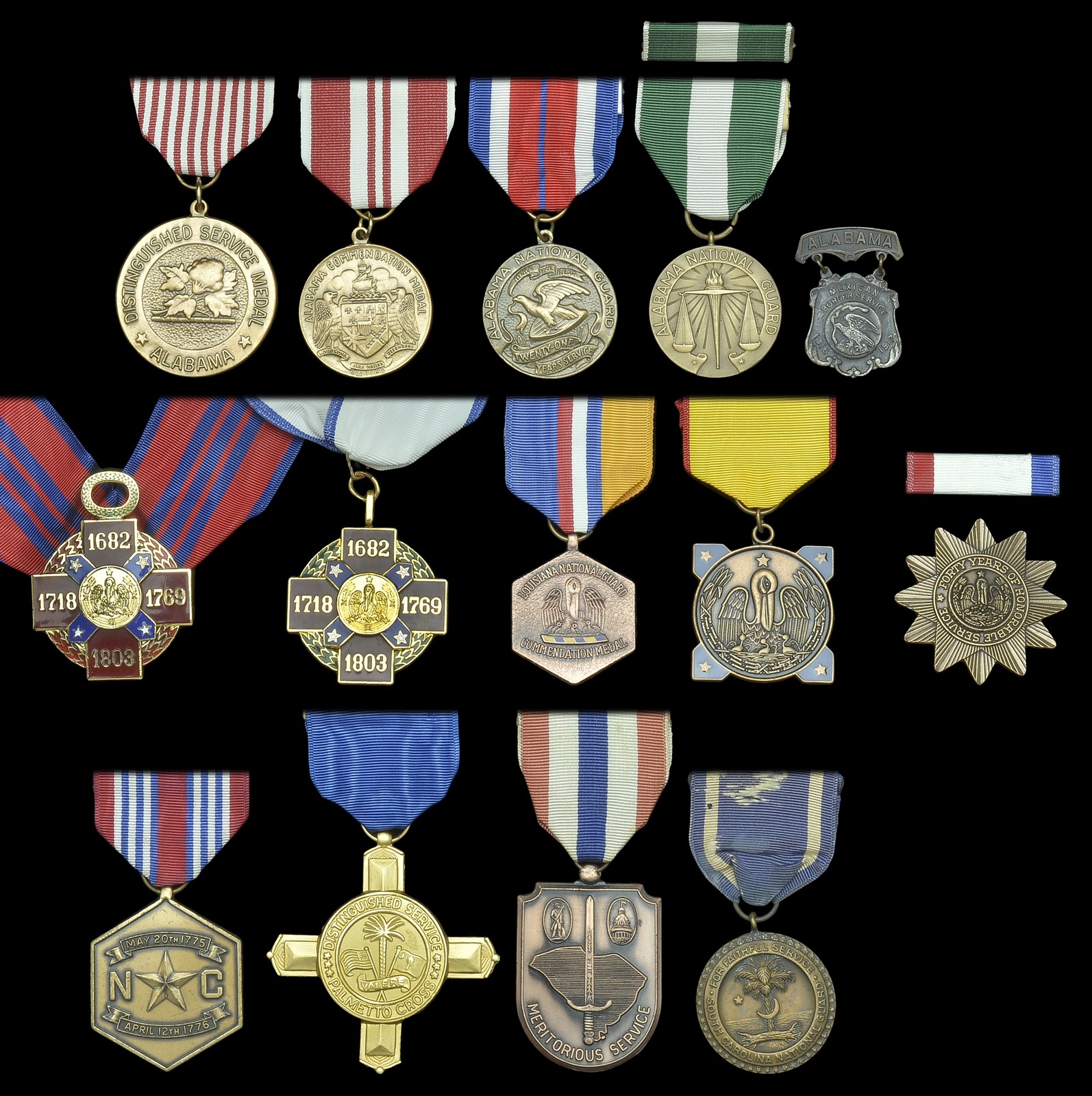 Alabama, Distinguished Service Medal; Commendation Medal; Veterans ...