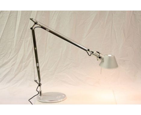 Italian M. De Lucchi and G. Fassina for Artemide ' Tolomeo 'Chrome Angle Poise Desk Lamp