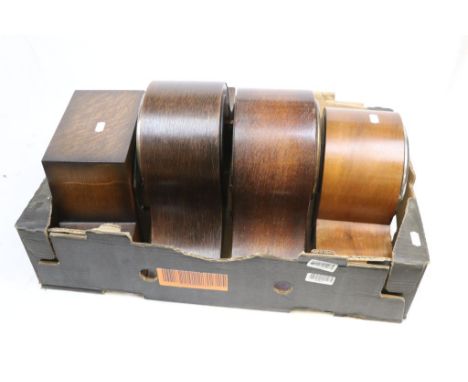 Three 1930's / 40's Oak Cased Mantle Clocks and a similar Walnut Cased Clock