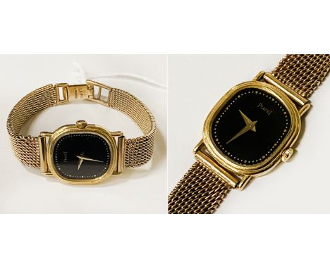 9CT LADIES GOLD WATCH - PIAGET