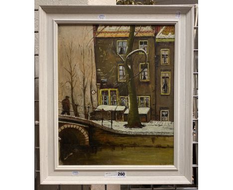 S BEESON (ENGLISH) ''CITYSCAPE'' 46CMS X 38CMS