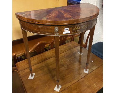 FRENCH STYLE INLAID CARD TABLE