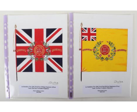 David J Hunter Regimental Colours of The 1st Battalion The 15th (York East Riding) Regiment of Foot later the East Yorkshire 