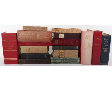 Selection of British Army Lists and Naval Lists, Army lists include the official army list for April 1892, Indian Army List J
