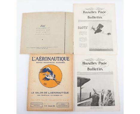 Small Collection of Aviation Ephemera, Bristol Programme of aircraft and aero Engine Construction 1949 with "real photographs