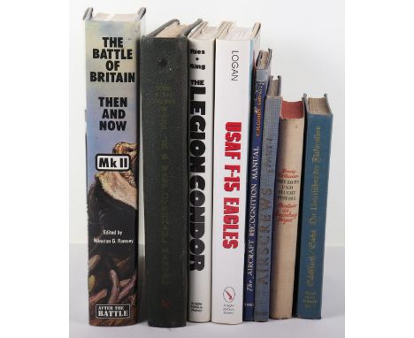Mixed Selection of Aviation Titles, including large Wasp Jr &amp; Wasp Overhaul Manual, Legion Condor and USAF F15 Etc. (8) 