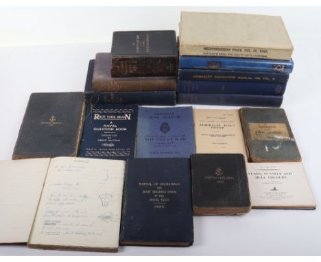 Various Naval Books and Manuals, including Manual of Instruction for the Royal Naval Sick Berth Staff 1915; Stokers Manual 19