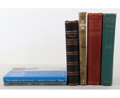 Books of Medal Reference Interest etc, including War Medals and Their History, W.Augustus Steward, 1st Edition with colour pl