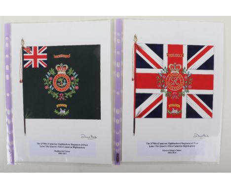 David J Hunter Regimental Colours of The 2/79th (Cameron Highlanders) Regiment of Foot later the Queen's Own Cameron Highland