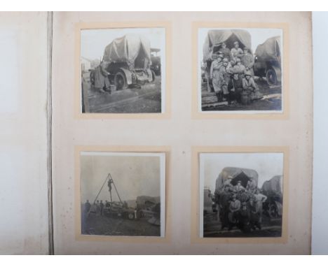 Interesting Great War (part) Photograph Album of Aviation Interest, with some excellent images of women (and men) at work on 