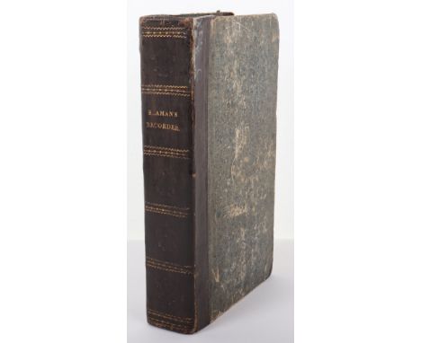 Book - The Seaman's Recorder, or, Authentic and Interesting Narratives of Popular Shipwrecks and other Calamities Incident to