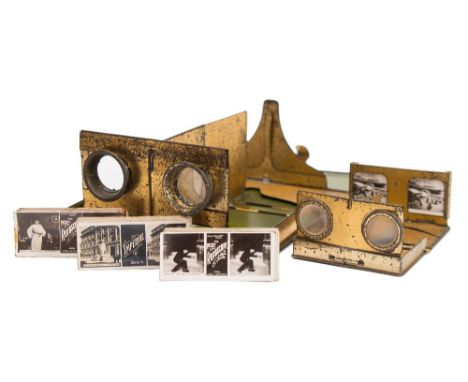 A  tinplate 'Pocket Rotoscope' by The Rotary photographic Co, Ltd, London:,  in the form of a miniature book, together with a