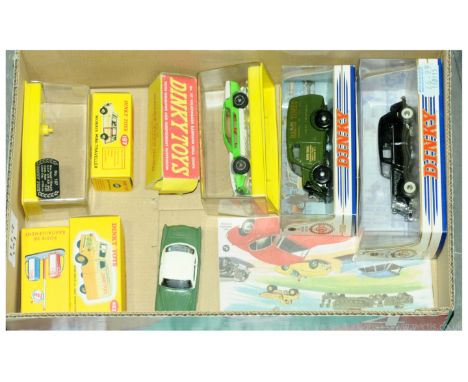 Dinky a group to include 3 x (Atlas Editions) 49d "Esso" Petrol Pumps; 197 Morris Mini Traveller; 482 Bedford "Dinky Toys" De