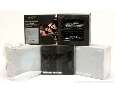 Corgi "James Bond" - a group of 4 x Era Sets; (1) CC93991 "Sean Connery" 2-Piece Set; (2) CC93991 "Roger Moore" 2-Piece Set; 