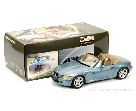 UT Models (Minichamps) - "James Bond" (1/18th scale) BMW Z3 Roadster taken from the film "Goldeneye" - finished in blue, blac