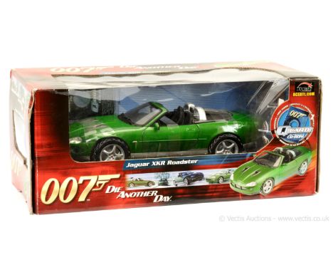 Joyride - "James Bond" - (1/18th scale) Jaguar XKR Roadster taken from the film "Die Another Day" - green, silver - Mint in a