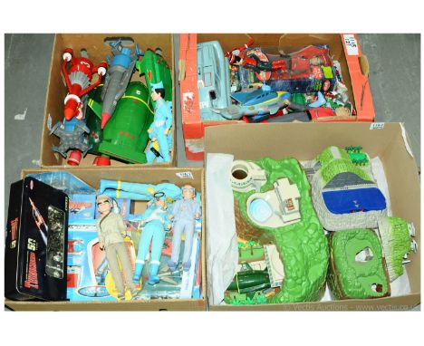 A large group of "Gerry Anderson" related including Large Scale "Thunderbirds" 1,2,3,4 plus 12 inch figures; Large Scale "Sti