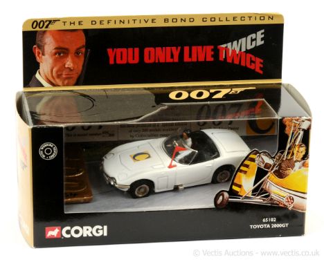 Corgi 65102 - "James Bond" - "Collectables Magazine" Toyota 2000 GT - finished in white, black interior with "Aki" figure, re