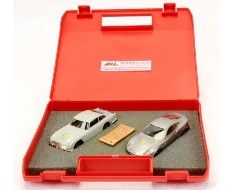 Corgi - "James Bond" - "Collectables Magazine" 2-piece issue set comprising of Aston Martin DB5 - silver, black interior and 