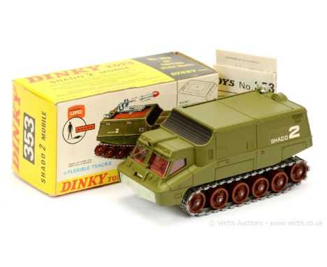 Dinky 353 "UFO" - Shado 2 Mobile RARE issue - finished in green including smooth roof, black vent, red interior, large brown 