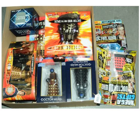 "Doctor Who" related group to include Character "Daleks in Manhattan" 4-piece Gift Set; 2 x Heathside Dalek Vinyl Figurine; "