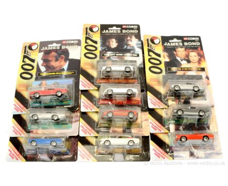 Corgi - "James Bond" a group of smaller scale issues (Juniors) to include Toyota 2000 GT - "You Only Live Twice"; Ford Mustan