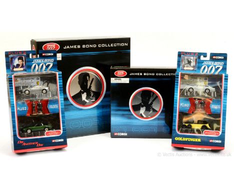 Corgi - "James Bond" group of smaller scale issues to include; TY95903 4-Piece Canister Set; TY99135 8-Piece Canister Set; TY