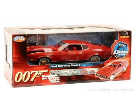Joyride - "James Bond" - (1/18th scale) Ford Mustang Mach 1 taken from the film "Diamonds Are Forever - red including interio