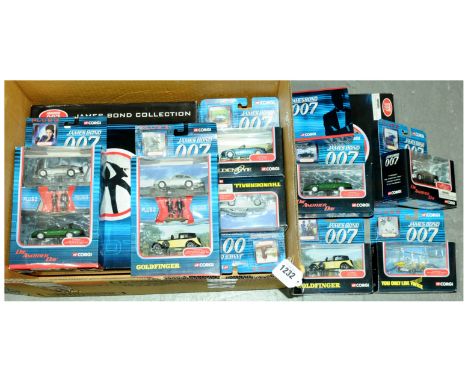 Corgi "James Bond" a group of smaller scale issues to include 2 x TY99135 8-piece Canister Sets; TY95903 4-piece Canister Set
