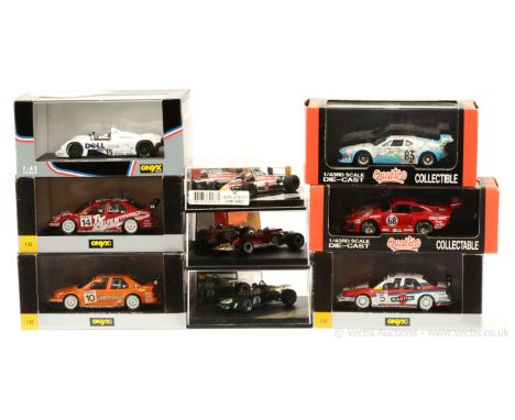 Onyx / Quartzo a group of (1/43rd scale) Racing Cars to include BMW V12 LMR - white, racing number 15; Alfa Romeo 155 V6 "Mar