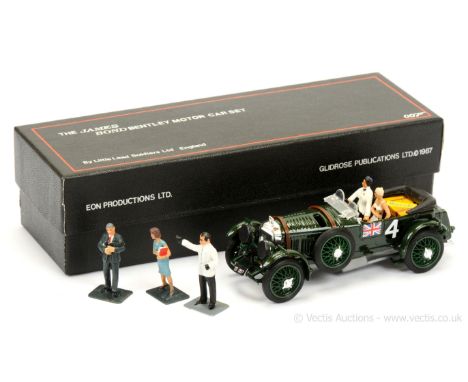 Little Lead Soldiers - "James Bond" Vintage Bentley Set to include; Brumm Bentley Blower - finished in green including spoked