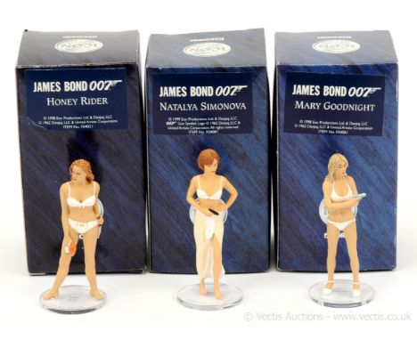 Corgi Icon Figures - "James Bond" a group of 3 x "Bond Girls" (1) "Honey Rider"; (2) "Mary Goodnight"; (3) "Natalya Simonova"