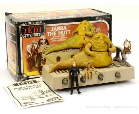 "Star Wars" - vintage "Return of the Jedi" - Jabba the Hutt Action Playset with Jabba and Salacious Crumb - condition is gene