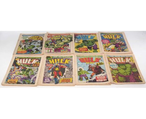 Hulk Comic Weekly, No.1, 3, 4, 5 and sundry later issues; together with Spider-Man and Hulk Weekly (continues on from Hulk Co