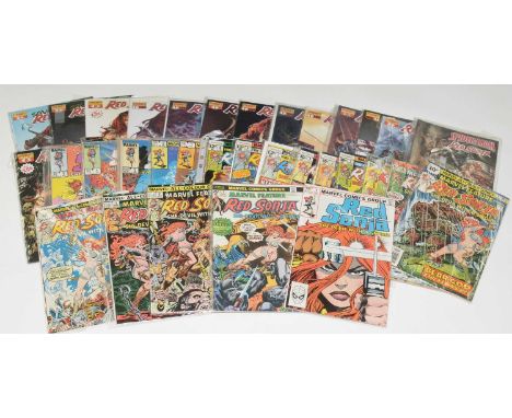 Marvel Feature Presents Red Sonja, No's. 1-6; Red Sonja (first series), No's. 1-4, 7-10; and other Red Sonja comics by Marvel