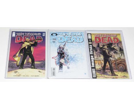 The Walking Dead, No's. 1 (Image First Reprint Edition), 7 and 10.