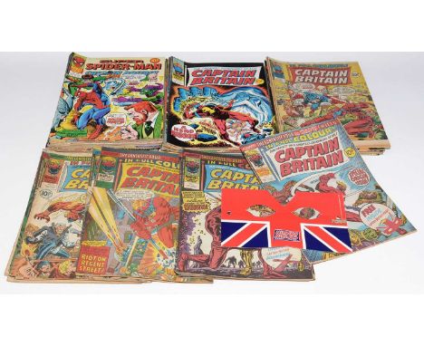 Captain Britain, No's. 1-39, complete with 1st edition give-away mask; together with Super Spider-Man &amp; Captain Britain, 